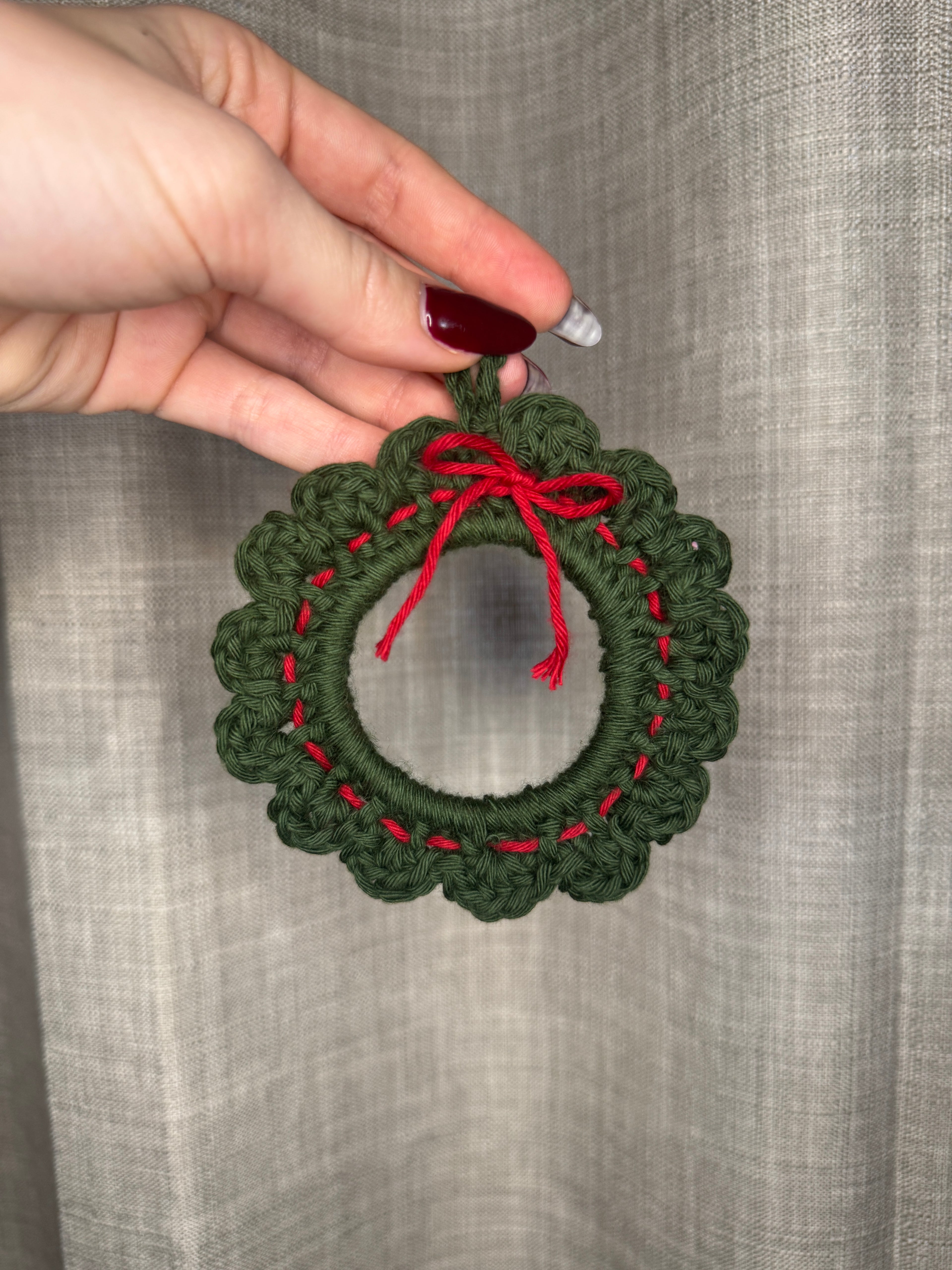 1. Advent: Christmas ornament