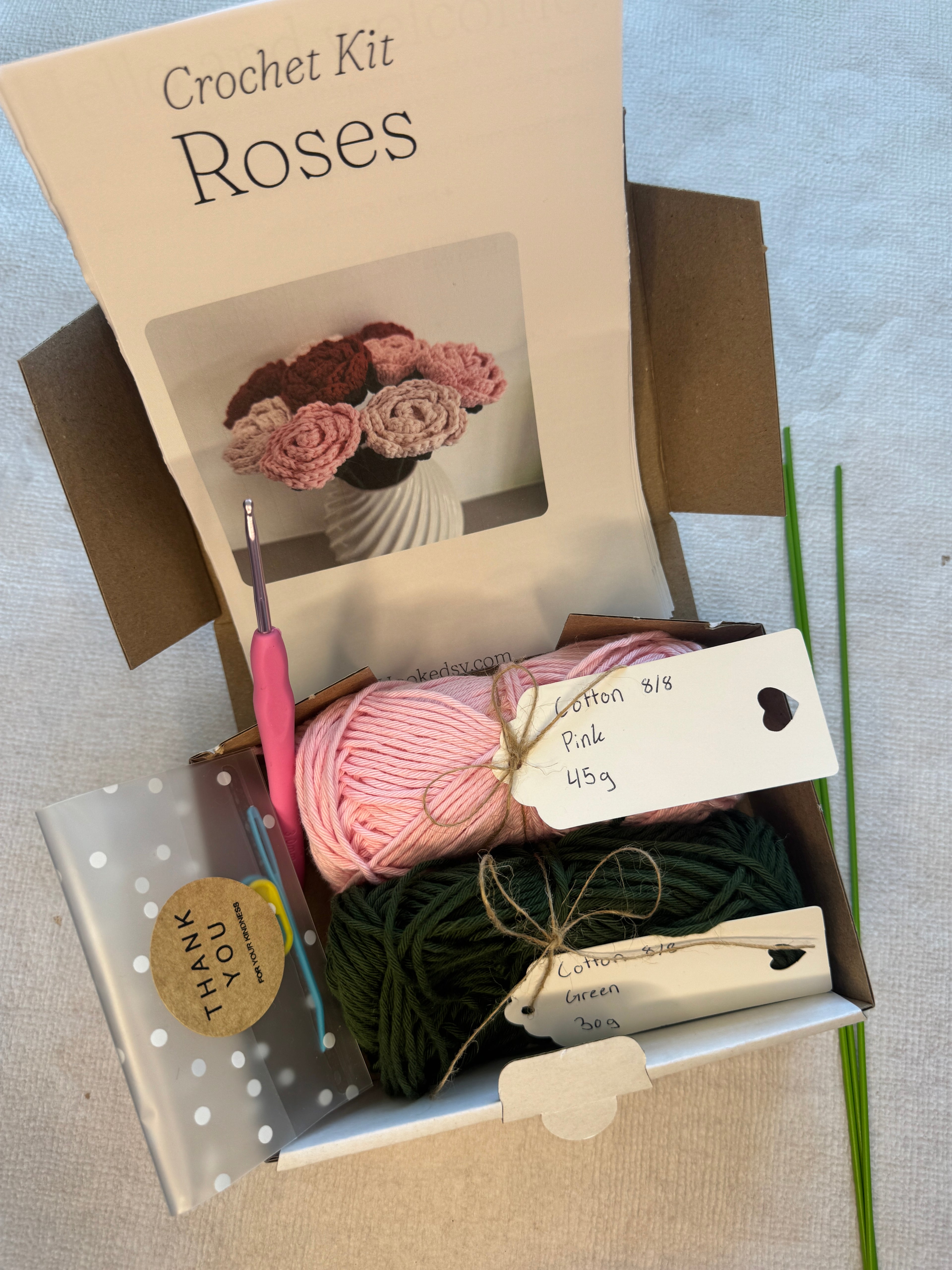 Crochet Rose Kit