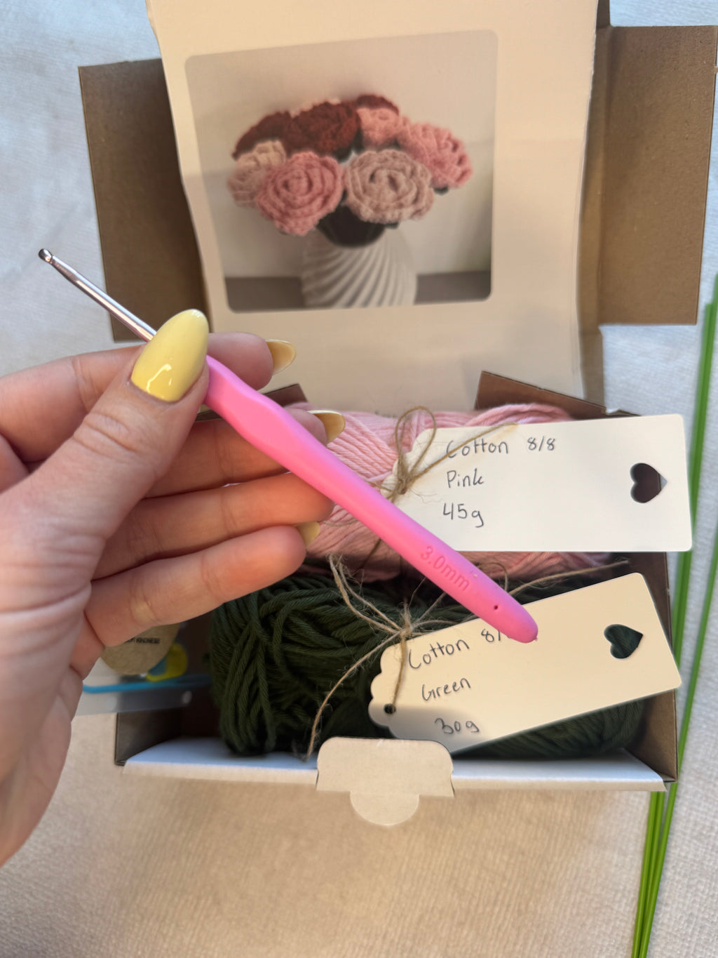 Crochet Rose Kit
