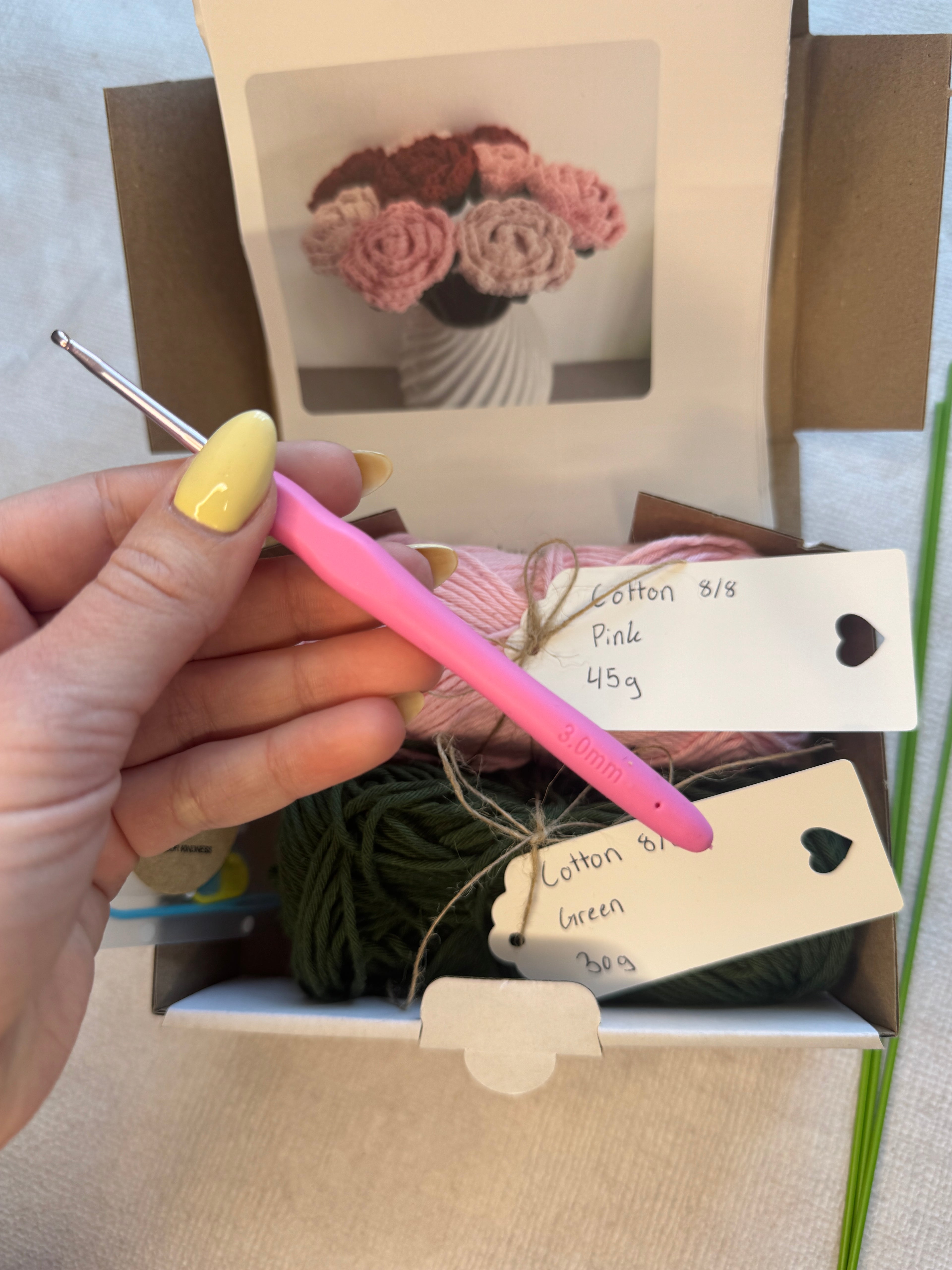 Crochet Rose Kit